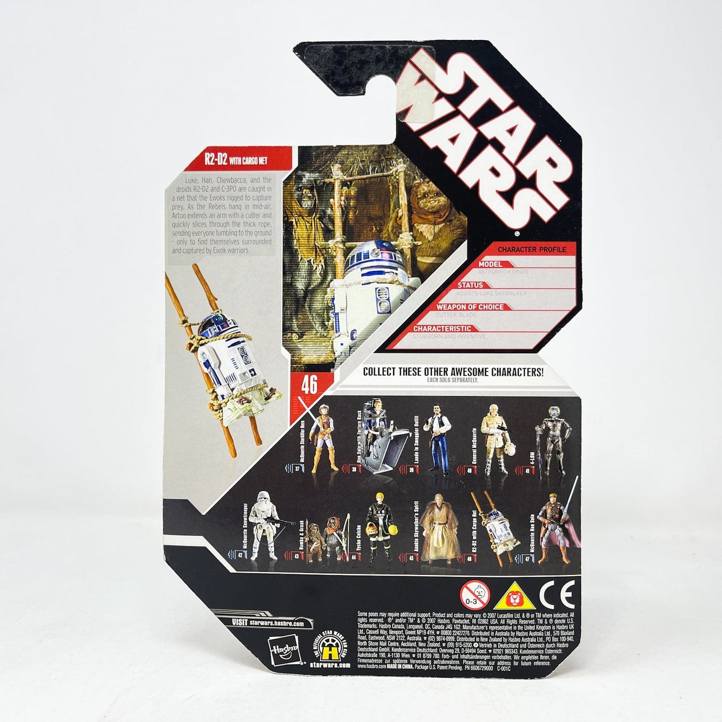 Vintage Hasbro Star Wars Mid MOC R2-D2 with Cargo Net #46 - Hasbro 30th Anniversary Collection