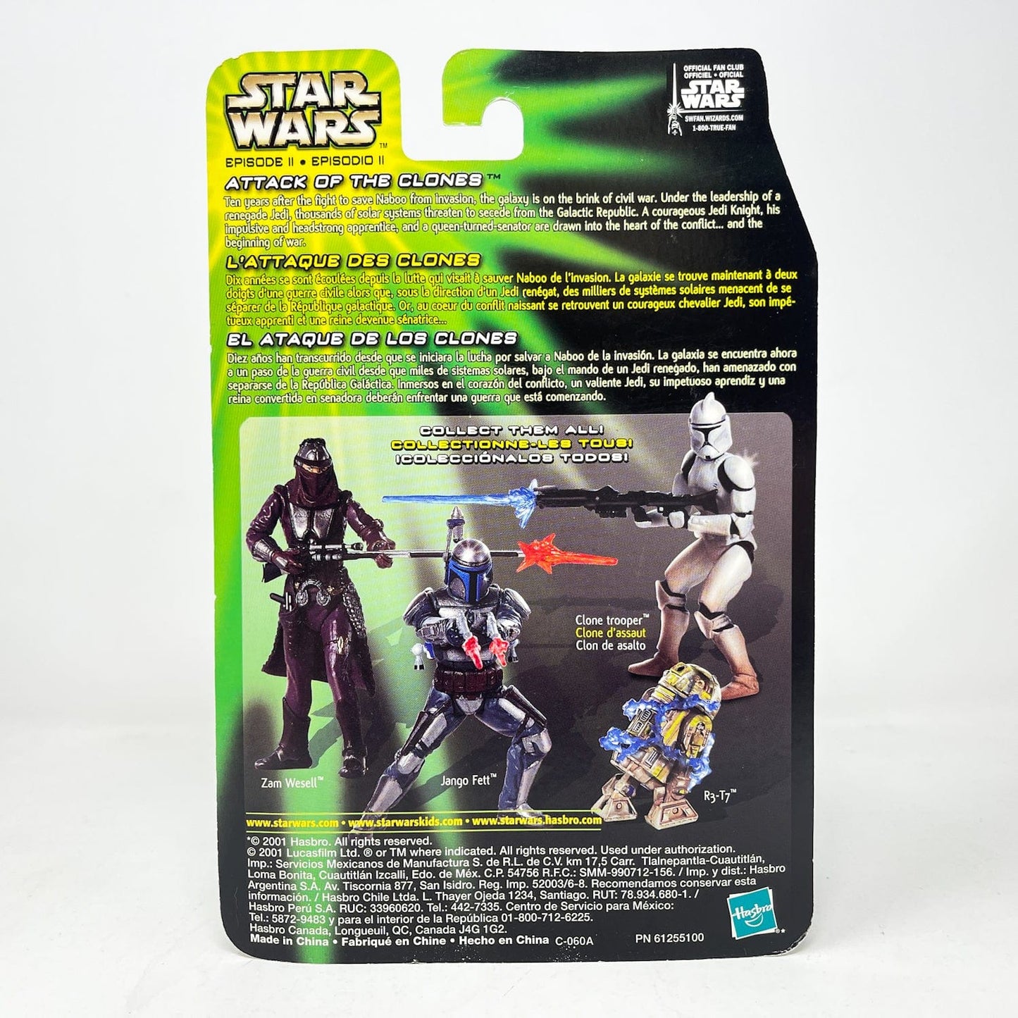 Vintage Hasbro Star Wars Mid MOC R3-T7 - Hasbro Power of the Jedi (POTJ) Star Wars Action Figure