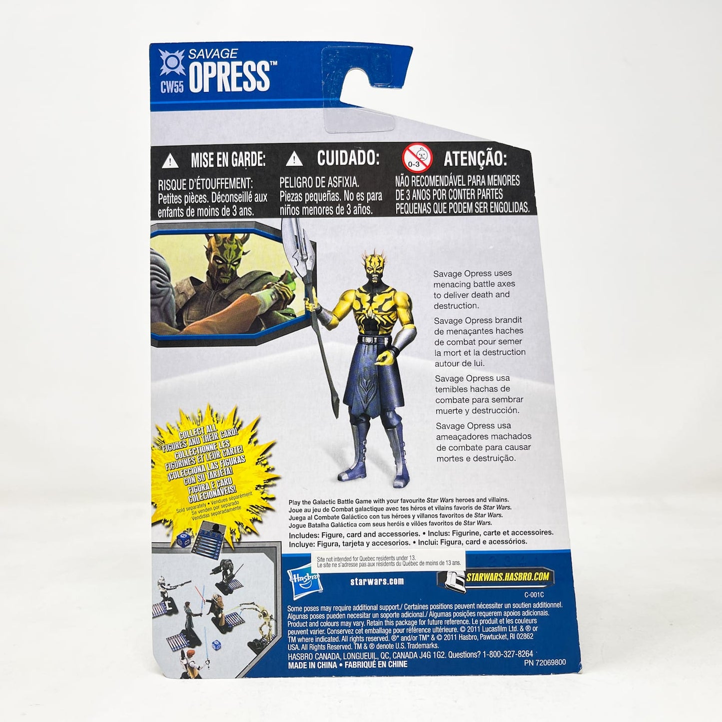 Vintage Hasbro Star Wars Mid MOC Savage Opress CW55 (Nightbrother) – Hasbro Star Wars The Clone Wars