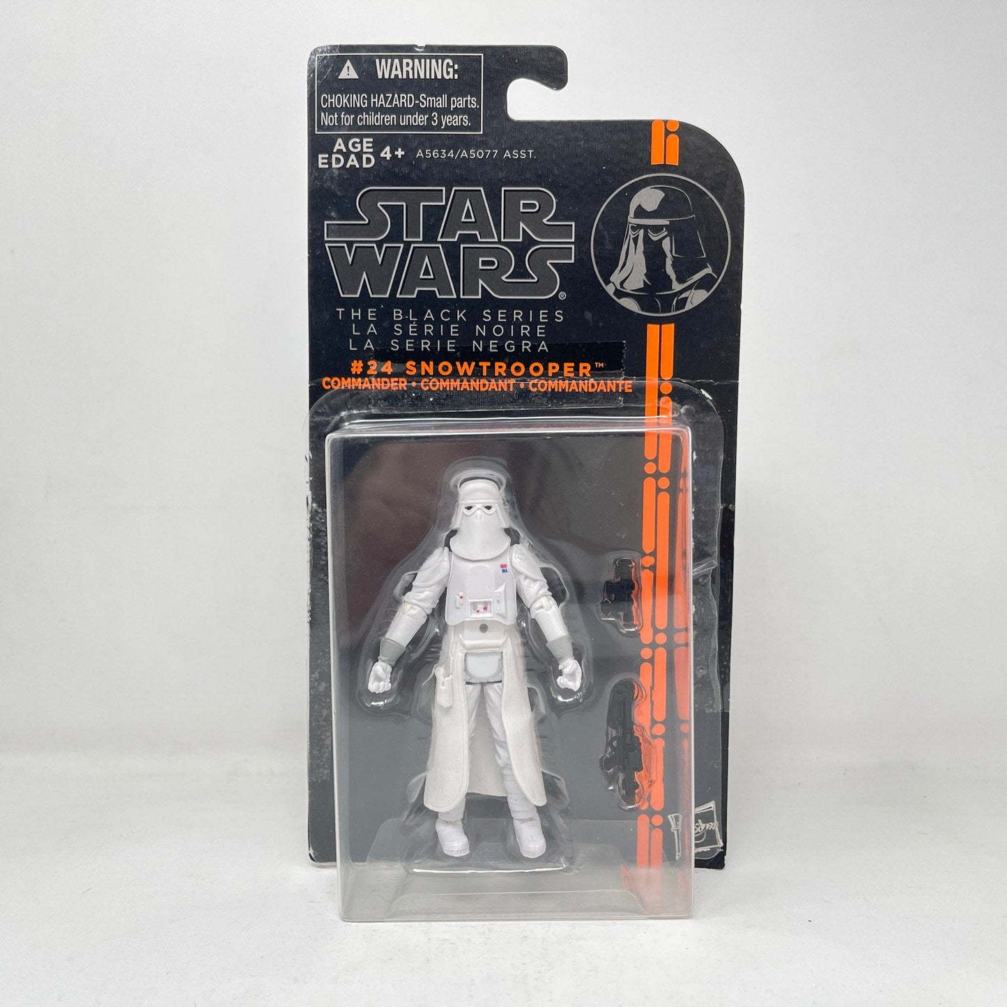 Vintage Hasbro Star Wars Mid MOC Snowtrooper Comander (Orange Line) #24 - Hasbro 2014 3.75" Black Series Star Wars Action Figure