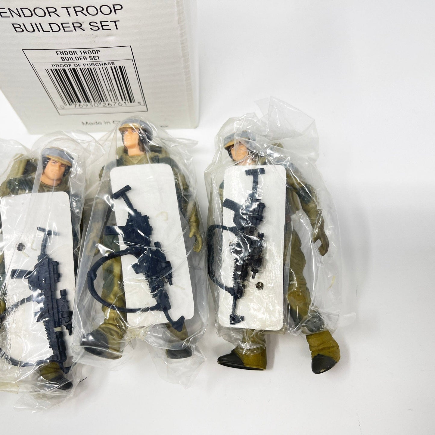 Vintage Hasbro Star Wars Mid MOC STAR WARS Fan Club (1997) Endor Troop Builder Set - Hasbro Power of the Force (POTF2) Mail Away 5-Pack