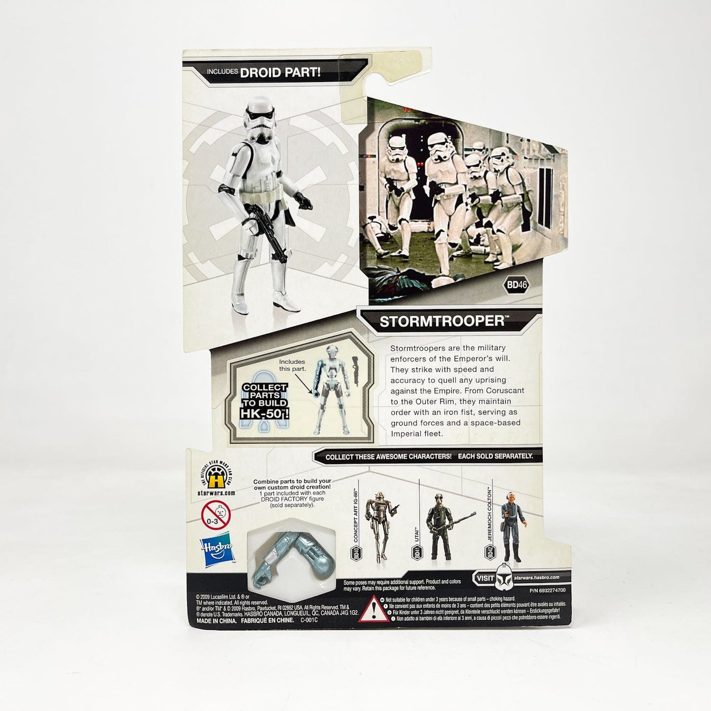 Vintage Hasbro Star Wars Mid MOC Stormtrooper BD46 - Hasbro Legacy Collection 3.75"