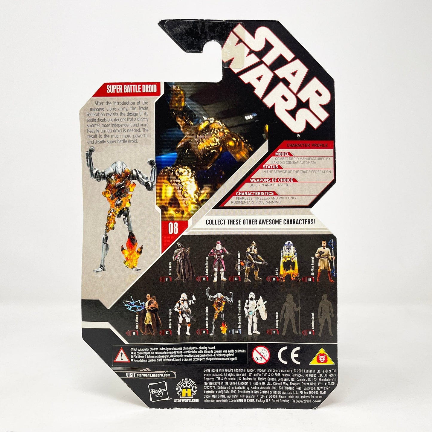 Vintage Hasbro Star Wars Mid MOC Super Battle Droid #8 (AOTC) - Hasbro Saga Legends - 30th Anniversary Collection