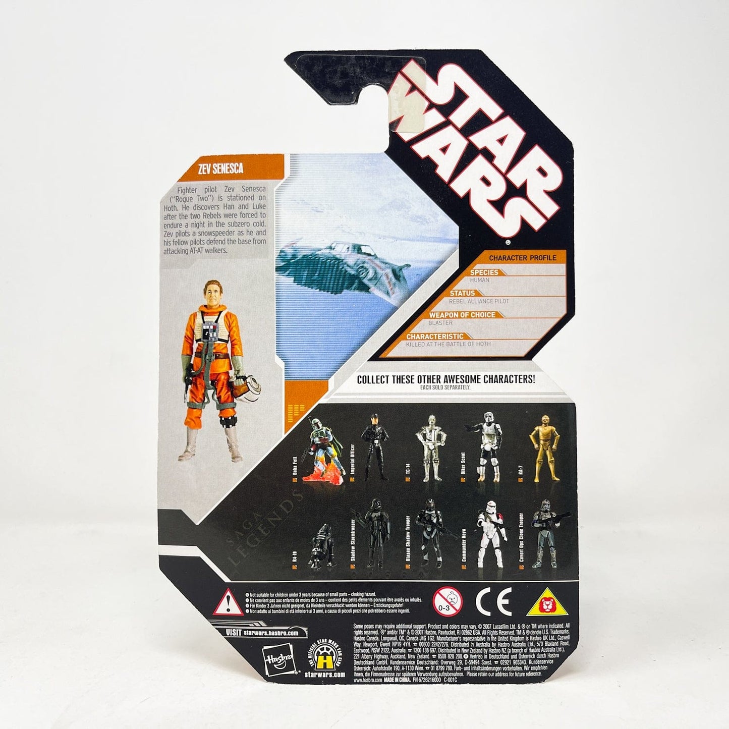 Vintage Hasbro Star Wars Mid MOC Zev Senesca - Hasbro 30th Anniversary Collection