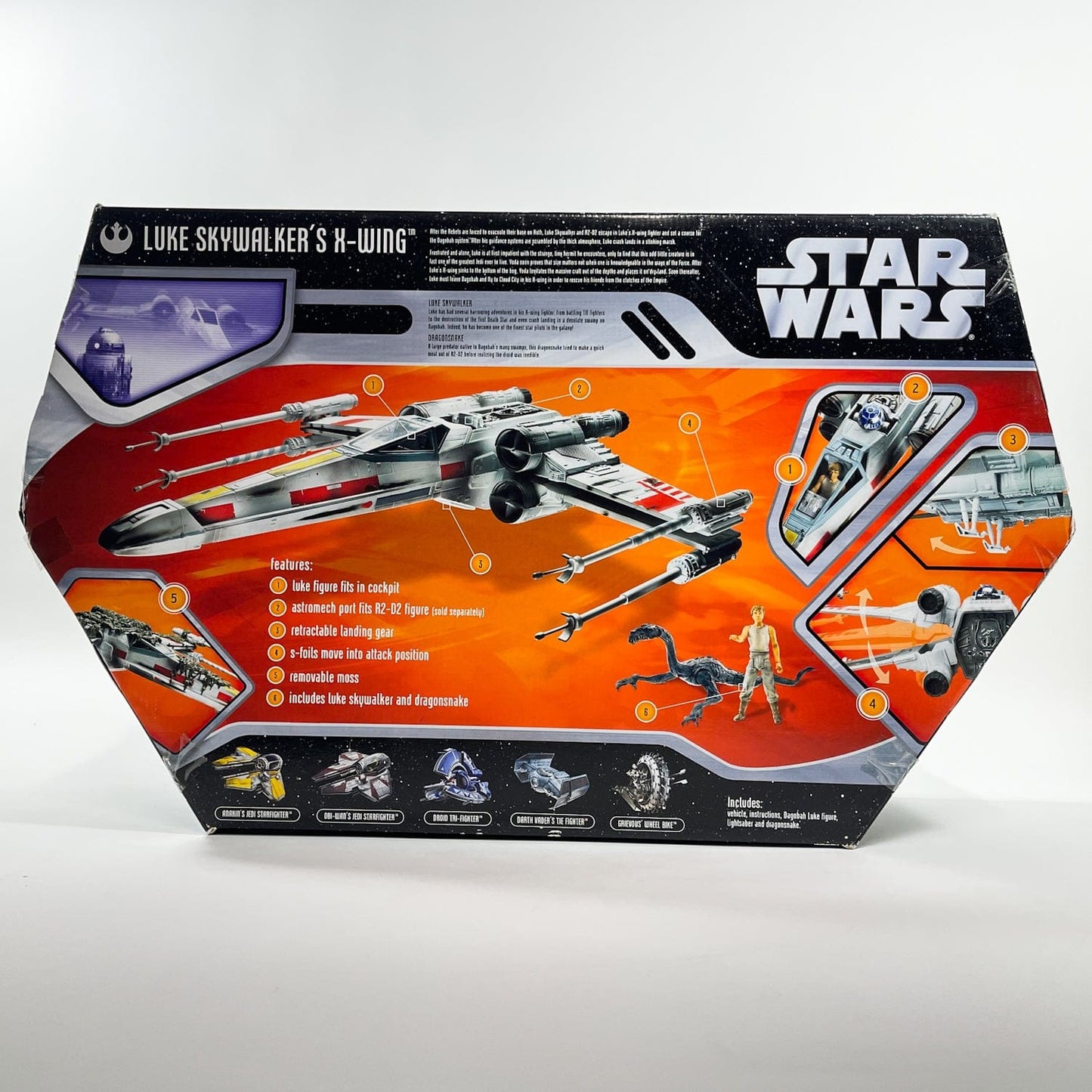 Vintage Hasbro Star Wars Mid Ships Luke Skywalker's X-Wing (Dagobah)- Hasbro Saga Collection MISB