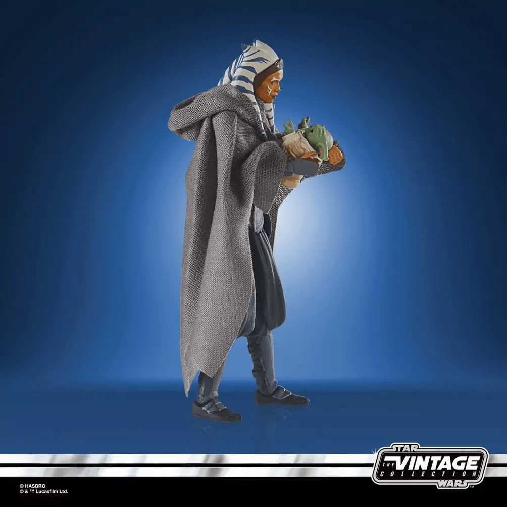 Vintage Hasbro Star Wars Modern MOC Ahsoka Tano & Grogu with Morai (Deluxe) - The Vintage Collection Hasbro Star Wars Figure