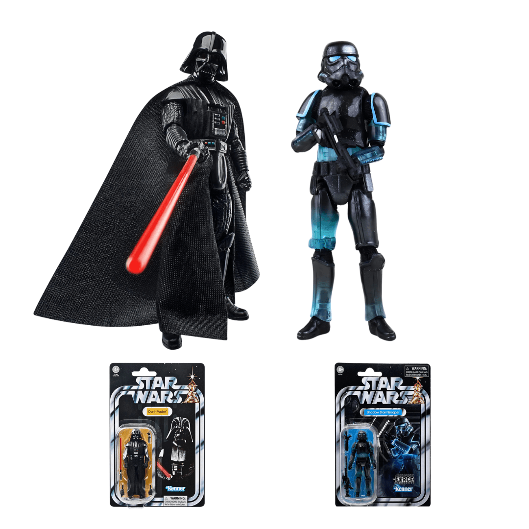 Vintage Hasbro Star Wars Modern MOC Bundle Deal: Darth Vader (ANH) & Shadow Stormtrooper - 3.75" Vintage Collection Set