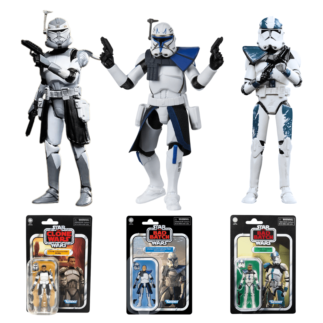 Star Wars Bundle Deal: x3 Clone Troopers - Rex - Howzer - Wolffe Star Wars Bundle Deal: x3 Clone Troopers - Rex - Howzer - Wolffe