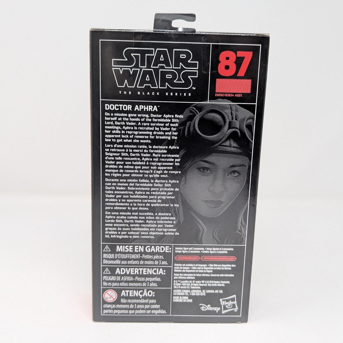 Vintage Hasbro Star Wars Modern MOC Doctor Aphra #87 (2018 Original Release) - Black Series Hasbro Star Wars