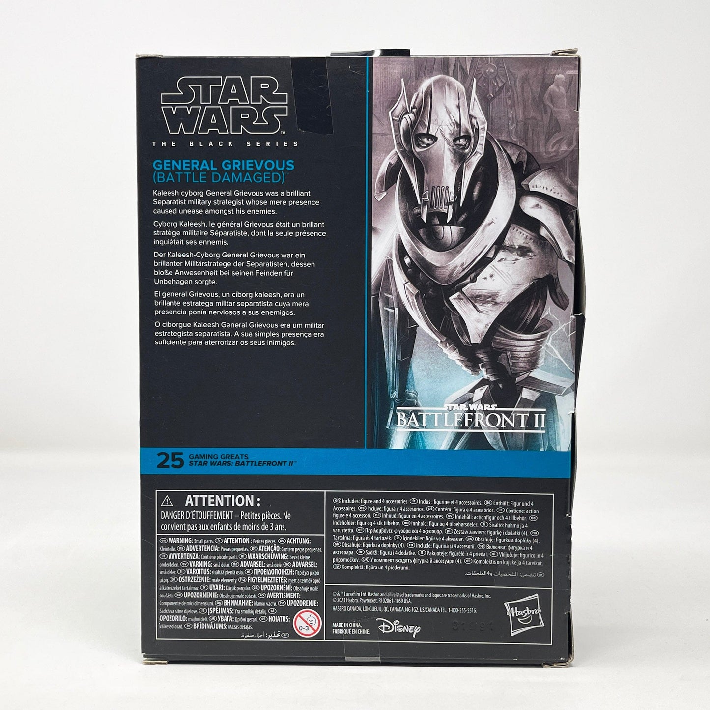 Vintage Hasbro Star Wars Modern MOC General Grievous - Battle Damaged (Deluxe) - Black Series Hasbro Star Wars Action Figure