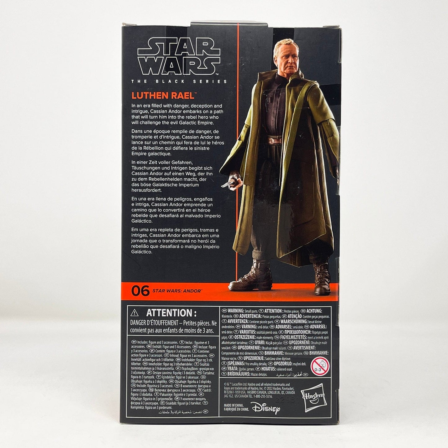 Vintage Hasbro Star Wars Modern MOC Luthen Rael (Andor) AND 06 - Black Series Hasbro Star Wars Action Figure
