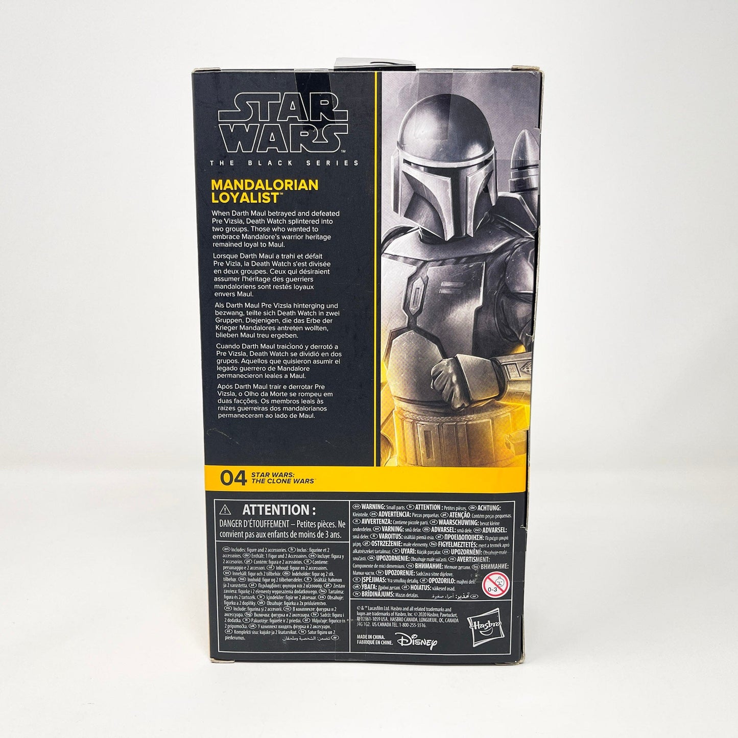 Vintage Hasbro Star Wars Modern MOC Mandalorian Loyalist CW04 - Black Series Hasbro Star Wars Action Figure
