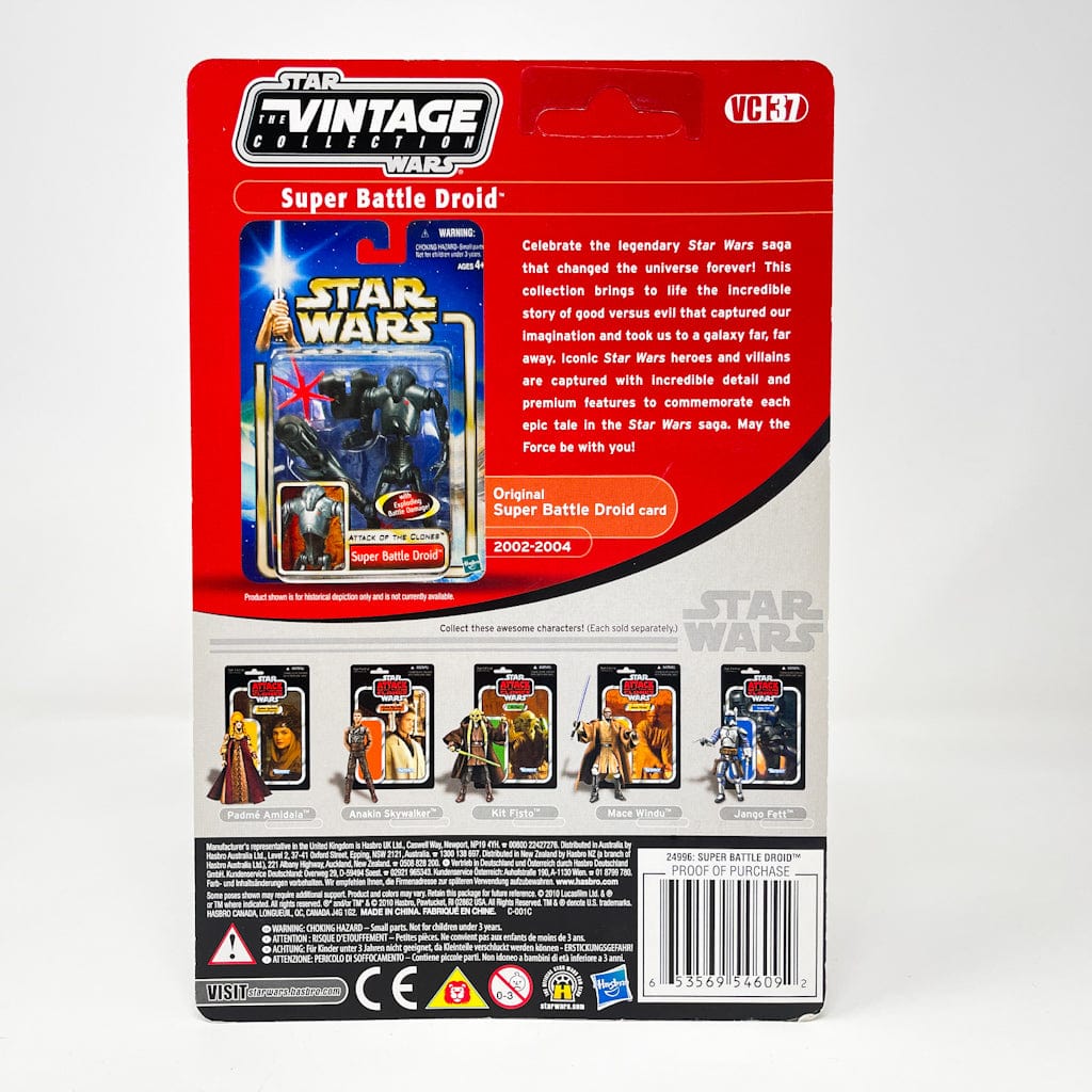 Vintage Hasbro Star Wars Modern MOC VC037 Super Battle Droid (2011) Unpunched - The Vintage Collection Hasbro Star Wars