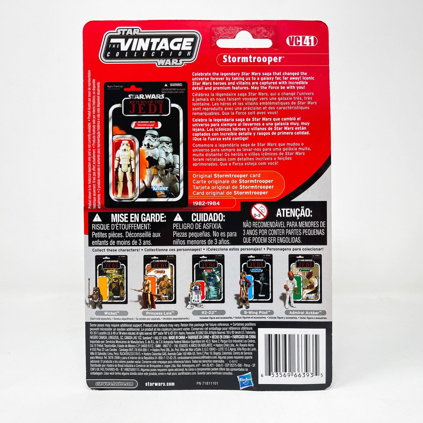 Vintage Hasbro Star Wars Vintage Collection Carded VC041 Stormtrooper (ROTJ) 2011 - Canadian Offerless - The Vintage Collection