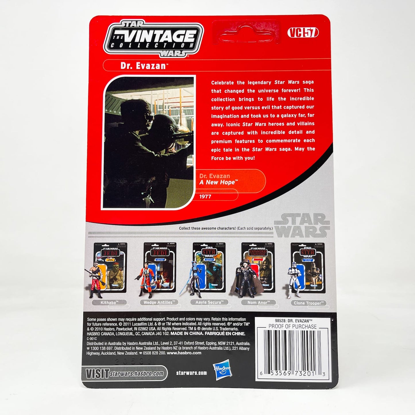 Vintage Hasbro Star Wars Vintage Collection Carded VC057 Dr. Evazan (Cantina Patron) (ANH) - The Vintage Collection (2012)