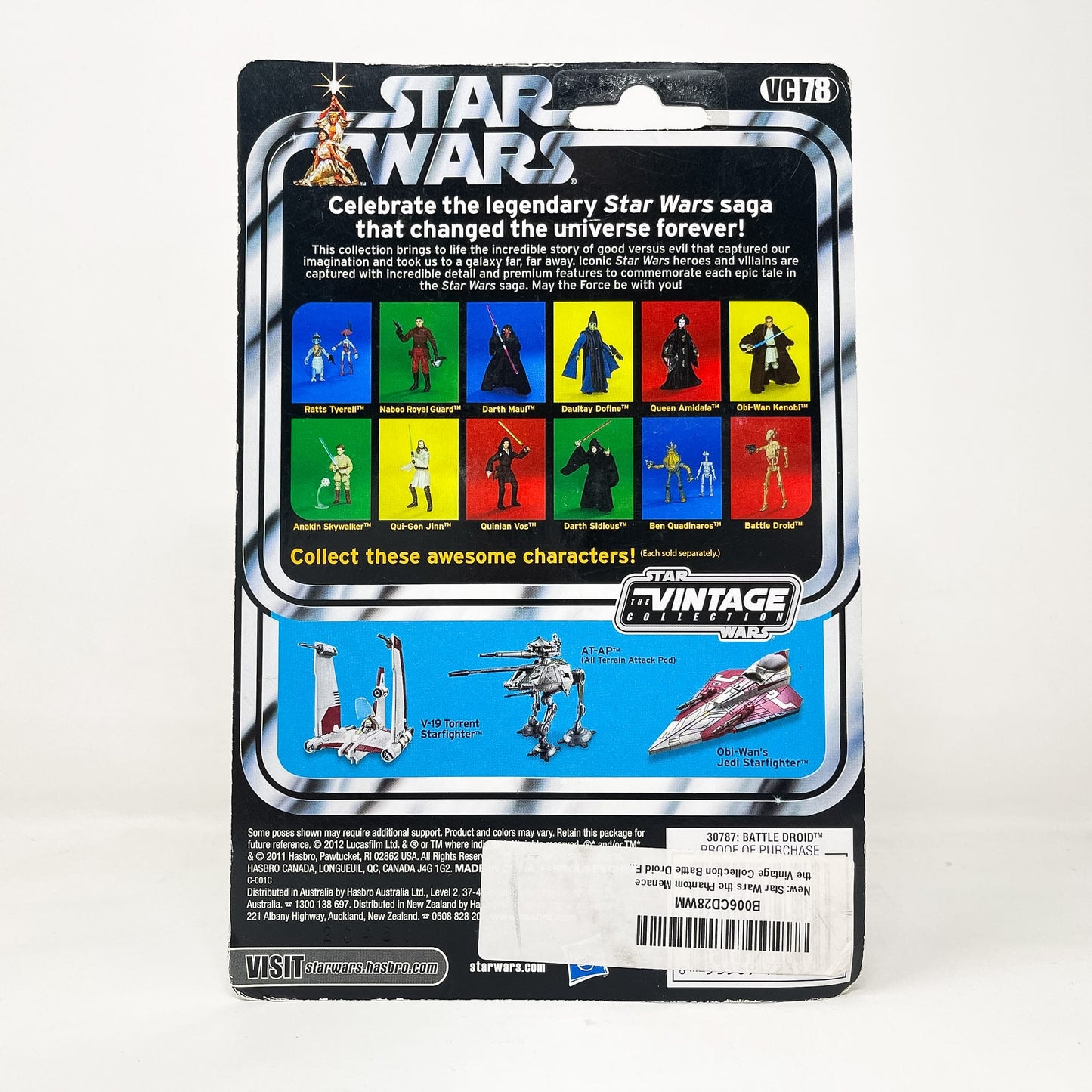 Vintage Hasbro Star Wars Vintage Collection Carded VC078 Battle Droid - TPM (2012) w/ Maul Offer - The Vintage Collection