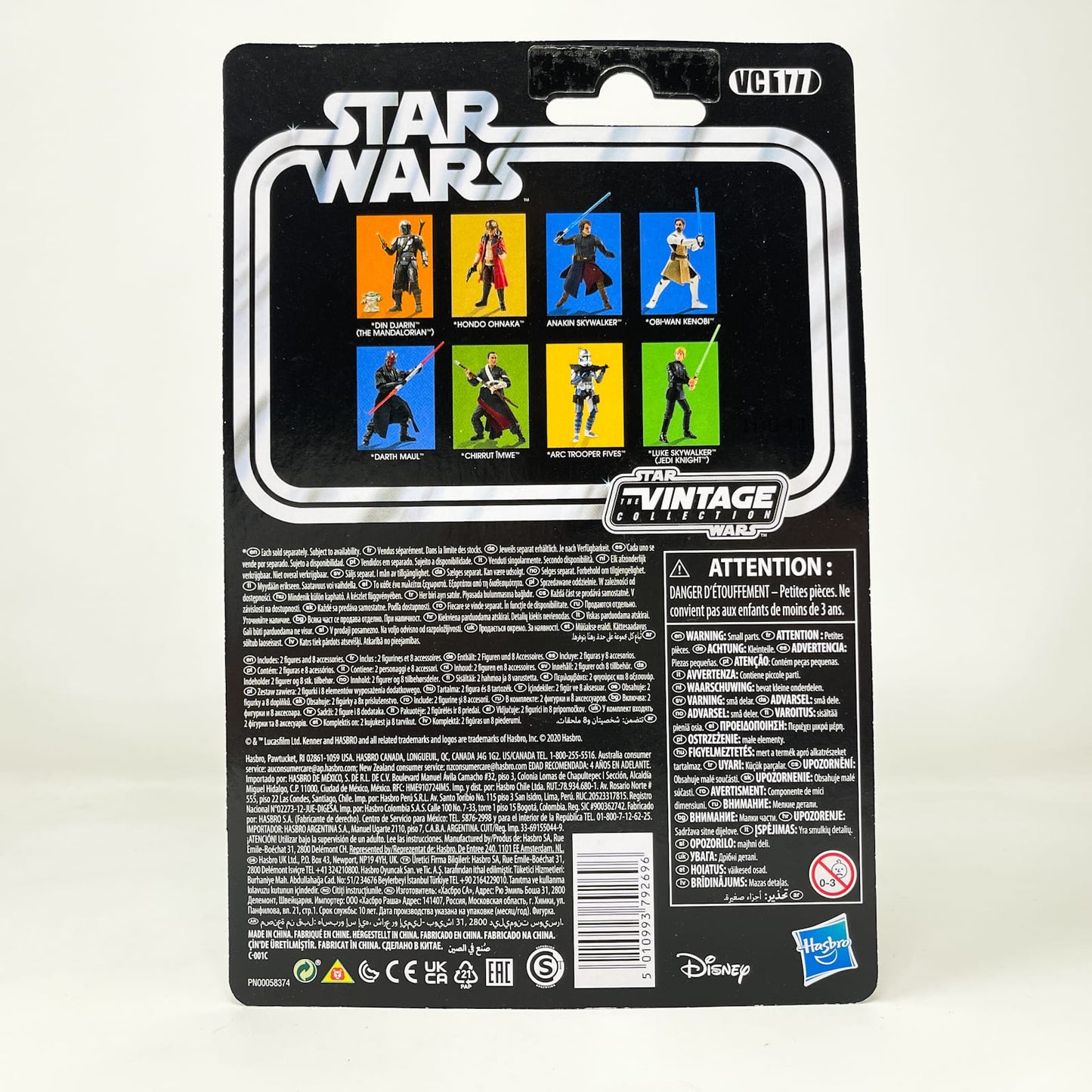 Vintage Hasbro Star Wars Vintage Collection Carded VC177 Djin Djarin (The Mandolorian) with The Child Grogu - The Vintage Collection