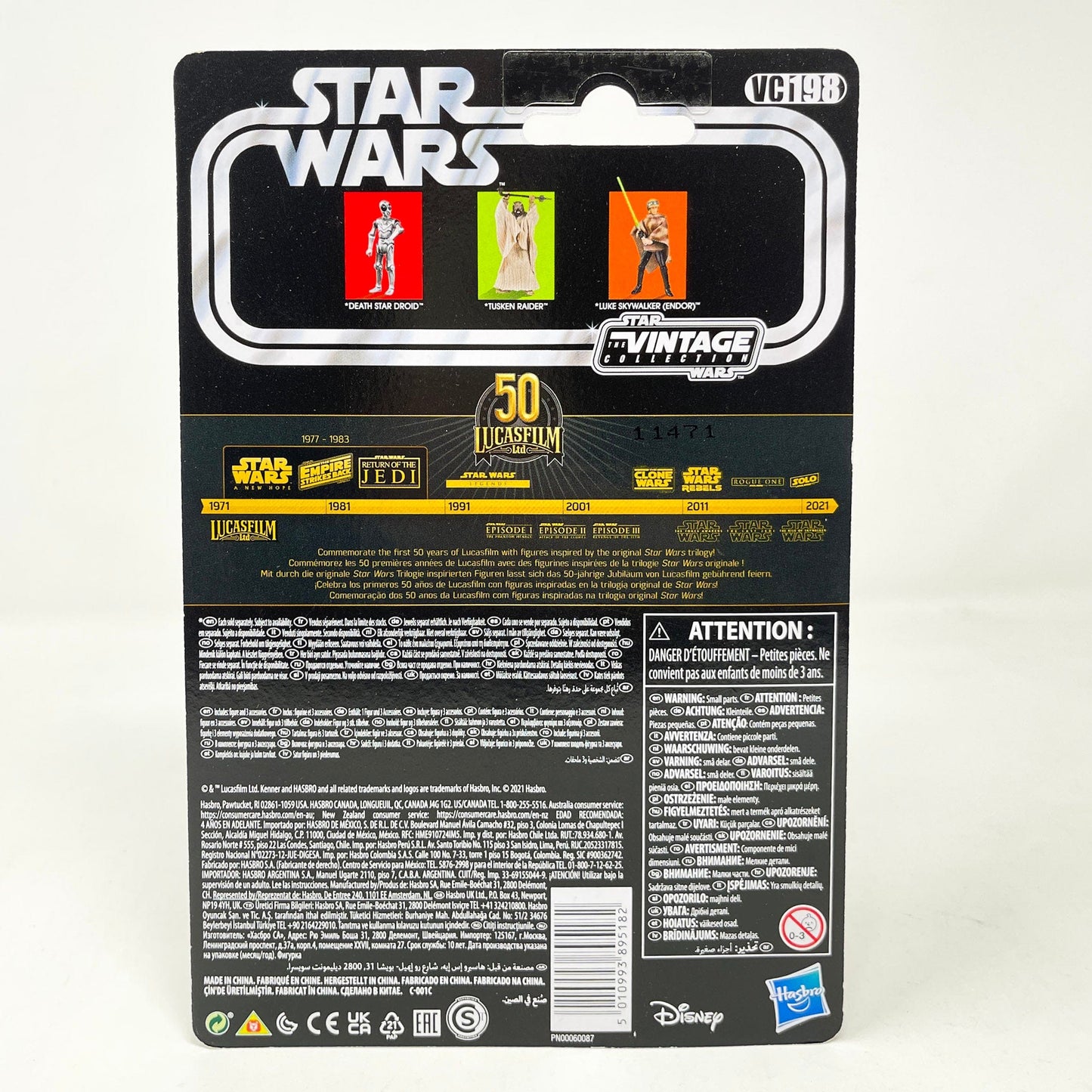 Vintage Hasbro Star Wars Vintage Collection Carded VC198 Luke Skywalker Endor - ROTJ (2021) - The Vintage Collection