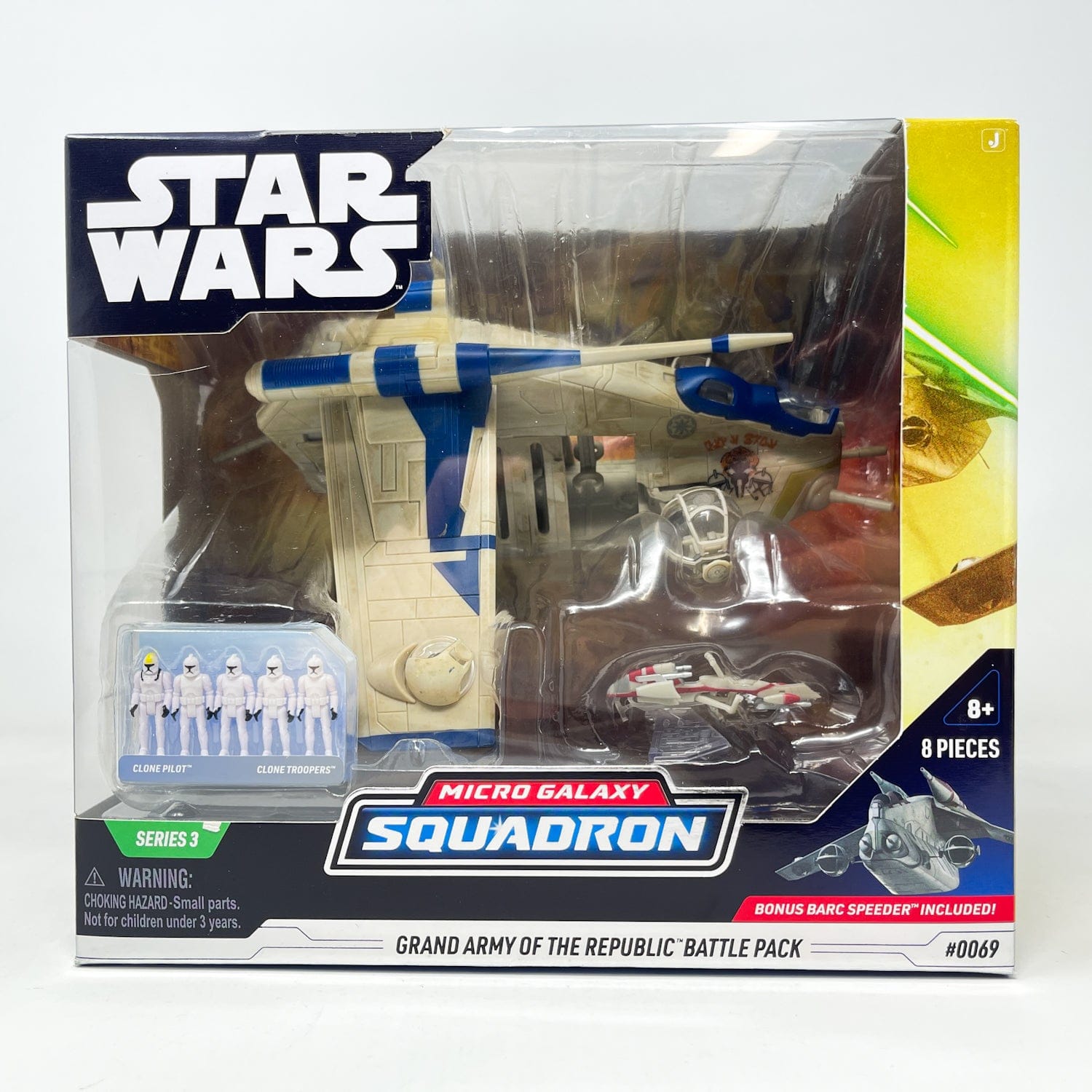 Star Wars Grand Army of The Republic Battle Pack LAAT Gunship Micro Galaxy Squadron (4 verschillende versies - willekeurig geselecteerd door de verkoper