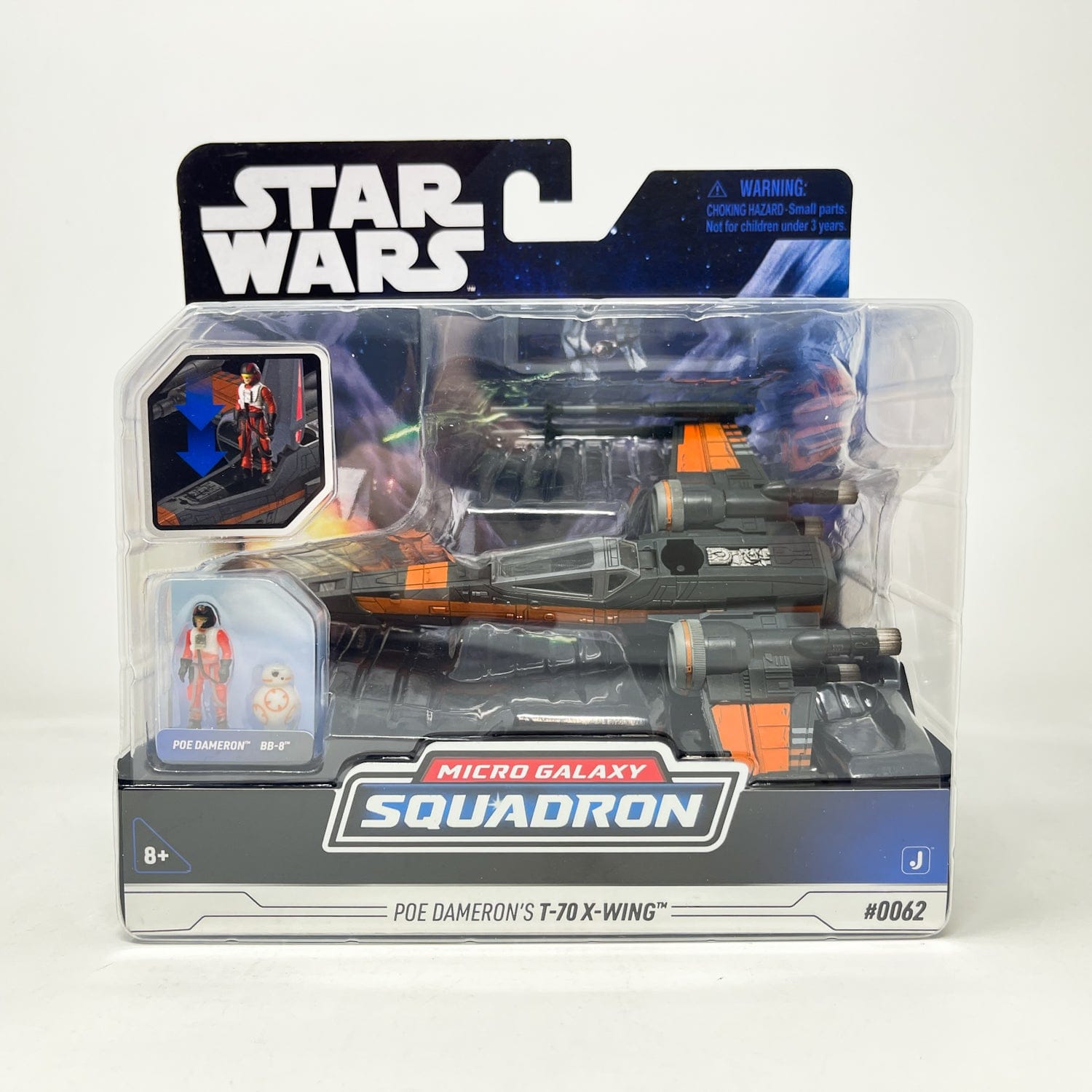 Poe Dameron's T-70 X-Wing (TROS)#0062 - Star Wars Micro Galaxy