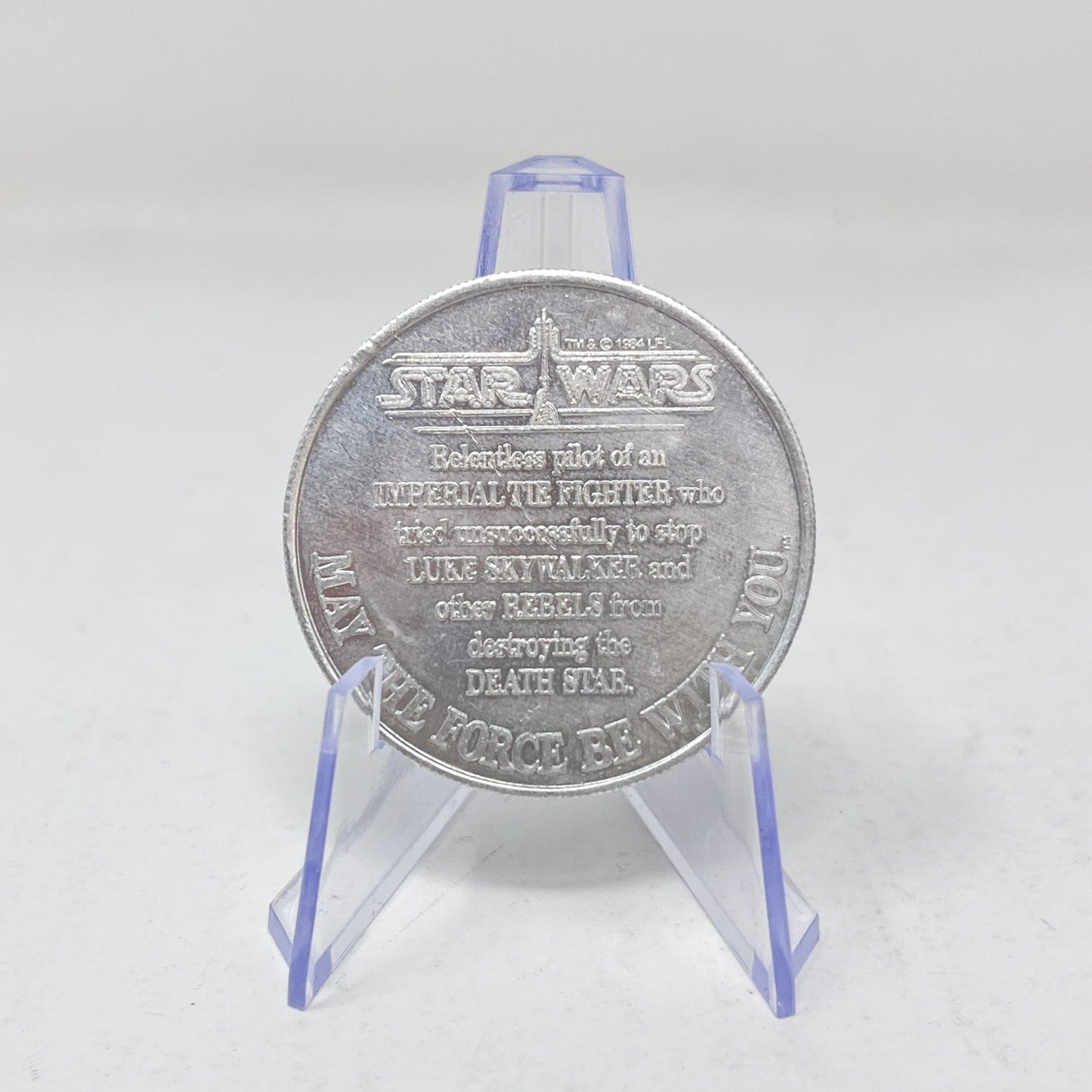 Vintage Kenner Star Wars Coin TIE Fighter Pilot POTF Coin