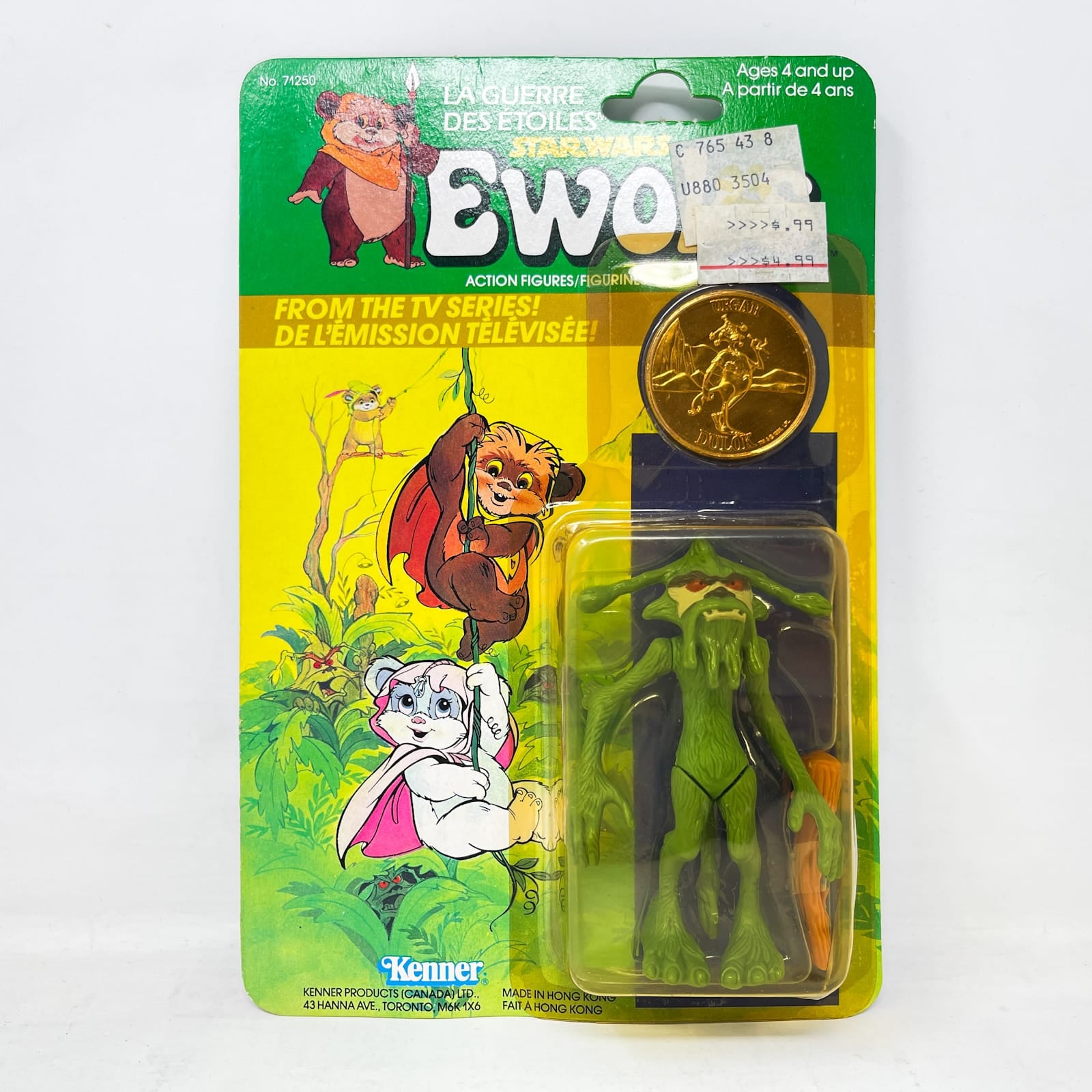 Ewoks Dulok Scout - Mint on Card Canadian - Vintage Kenner (1985