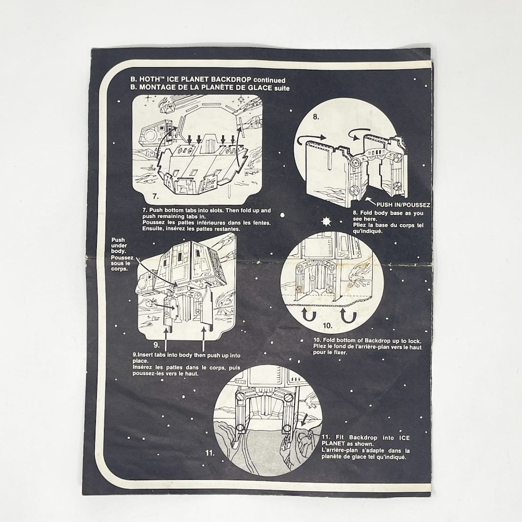 Vintage Kenner Star Wars Paper ESB Hoth Ice Planet Adventure Instructions - Kenner Canada