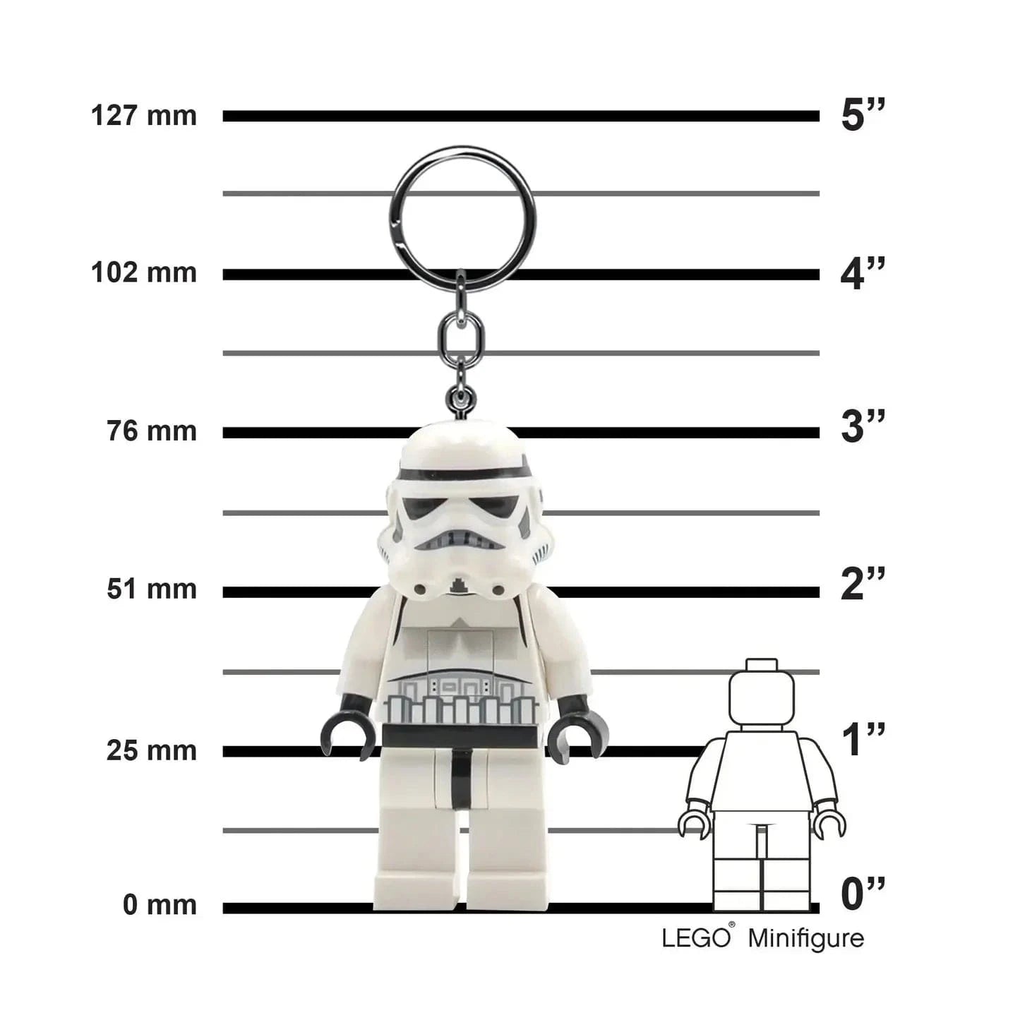 Vintage Lego Star Wars Lego Minifigure LEGO Star Wars Stormtrooper Keychain Flashlight