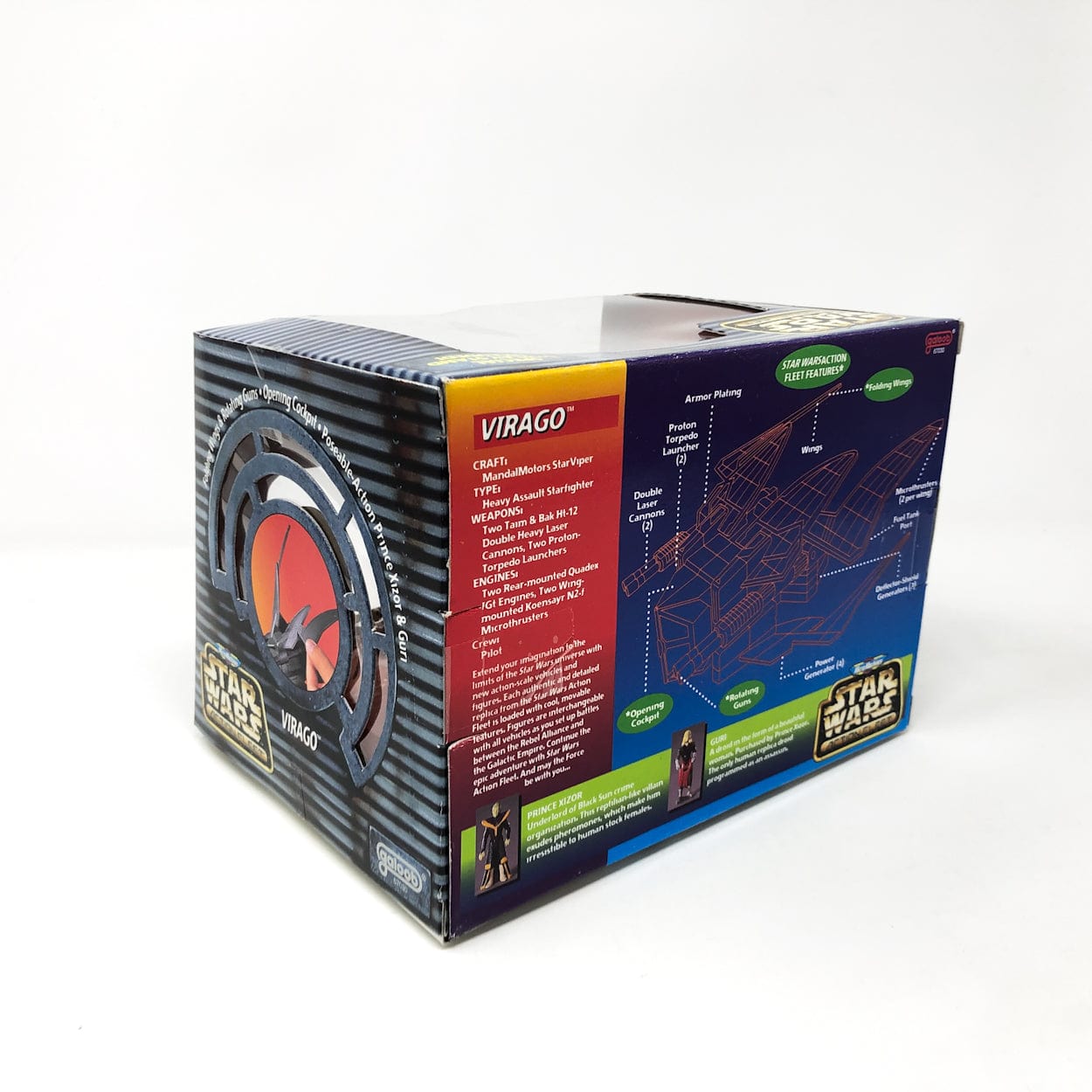 Vintage Galoob Star Wars Modern Ships Virago MIB - Action Fleet Micro Machines Star Wars