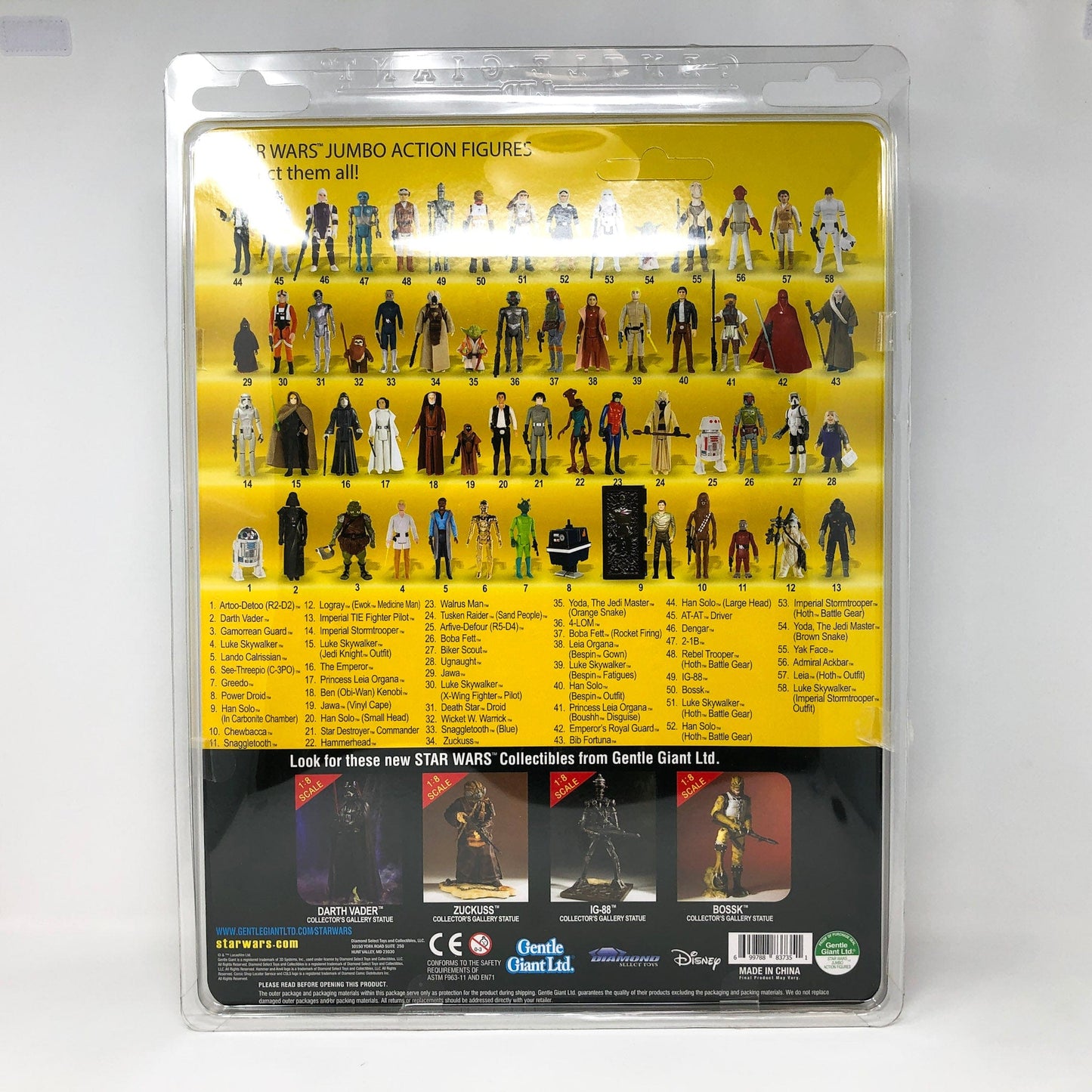 Vintage Gentle Giant Star Wars Gentle Giant Jumbo Figures Leia Organa (Bespin Gown) - MIB - Gentle Giant Jumbo Kenner Figure