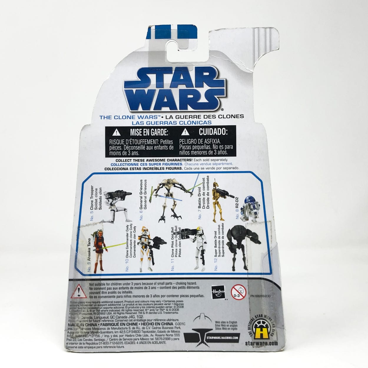 Vintage Hasbro Star Wars Mid MOC Ahsoka Tano TCW #09 - Hasbro 2008 Clone Wars Star Wars Action Figure