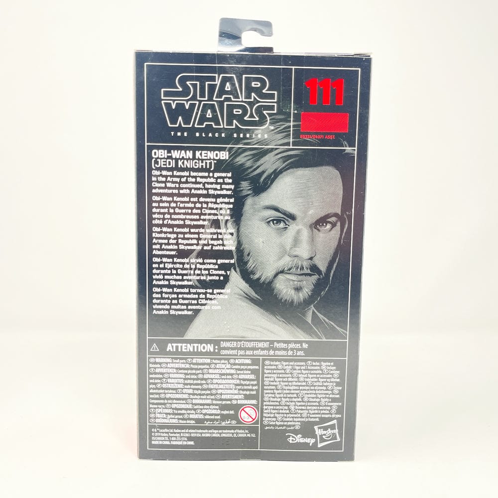 Vintage Hasbro Star Wars Modern MOC Obi Wan Kenobi (Jedi Knight) #111 - Black Series Hasbro Star Wars Action Figure