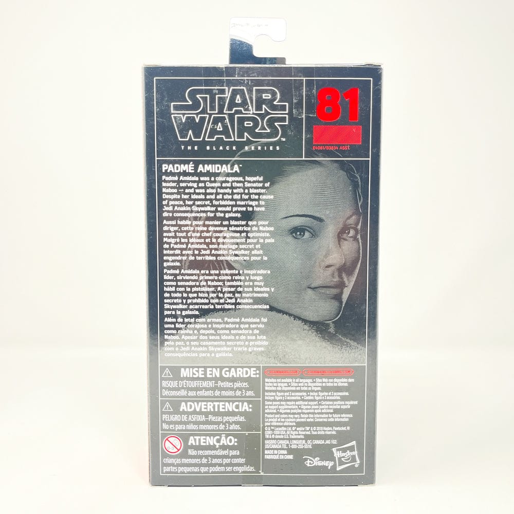 Vintage Hasbro Star Wars Modern MOC Padme Amidala #81 - Black Series Hasbro Star Wars Action Figure