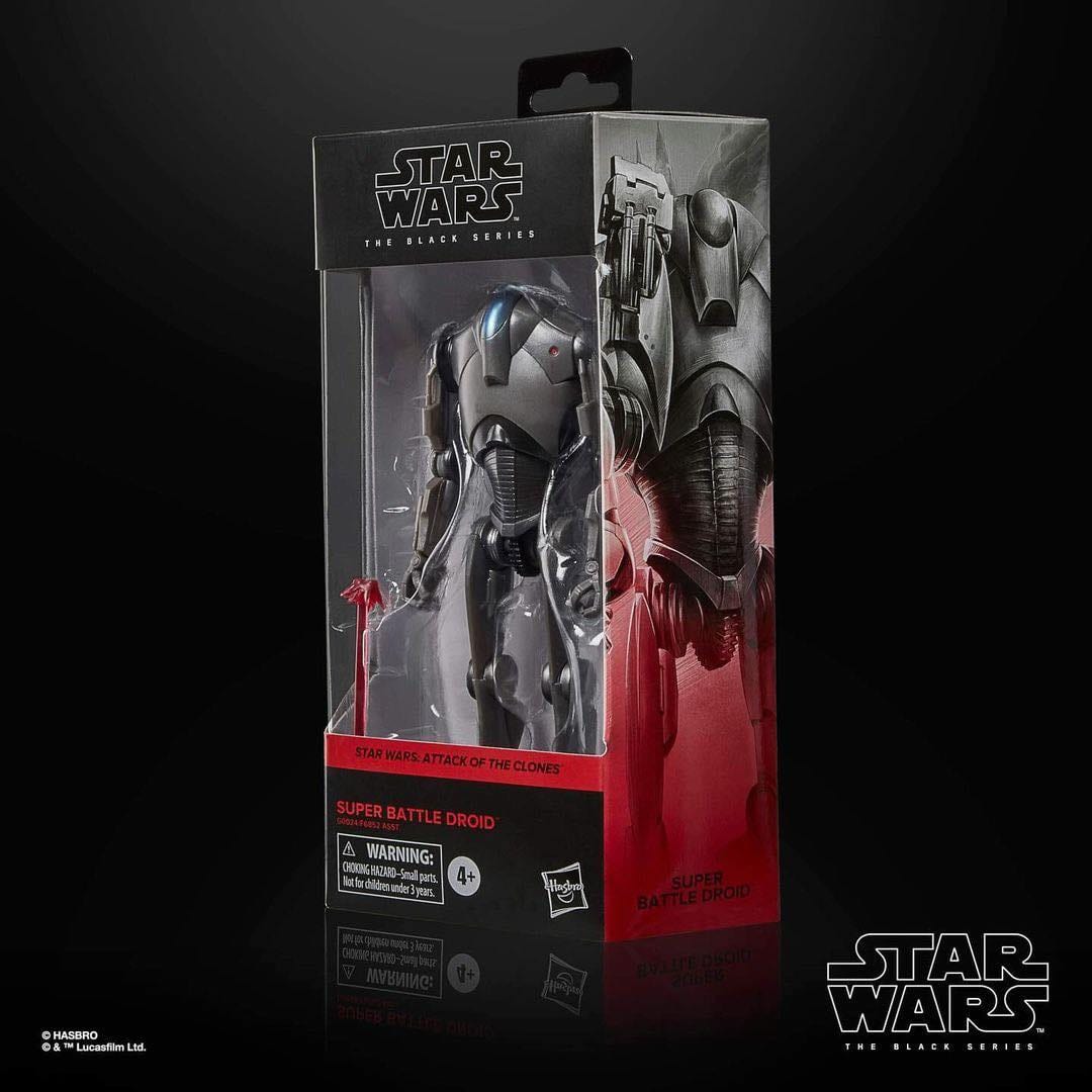 Vintage Hasbro Star Wars Modern MOC Pre-Order Super Battle Droid - Black Series Hasbro Star Wars