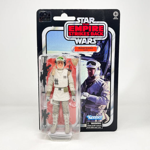 Vintage Hasbro Star Wars Modern MOC Rebel Soldier (Hoth) - Black Series 40th Hasbro Star Wars Action Figure