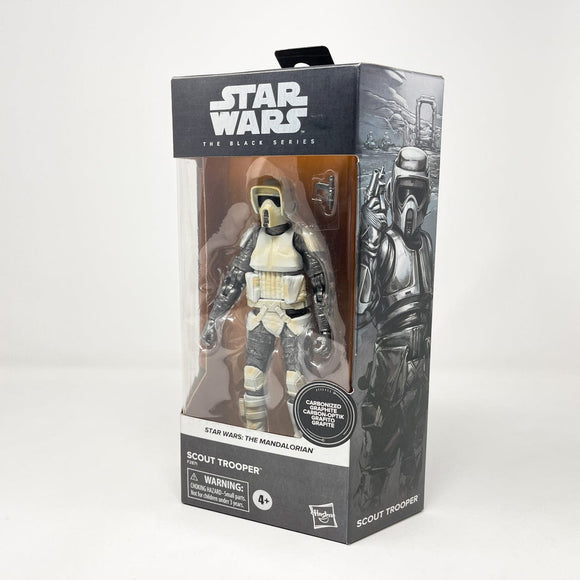 Vintage Hasbro Star Wars Modern MOC Scout Trooper (Carbonized) - Black Series Hasbro Star Wars Action Figure