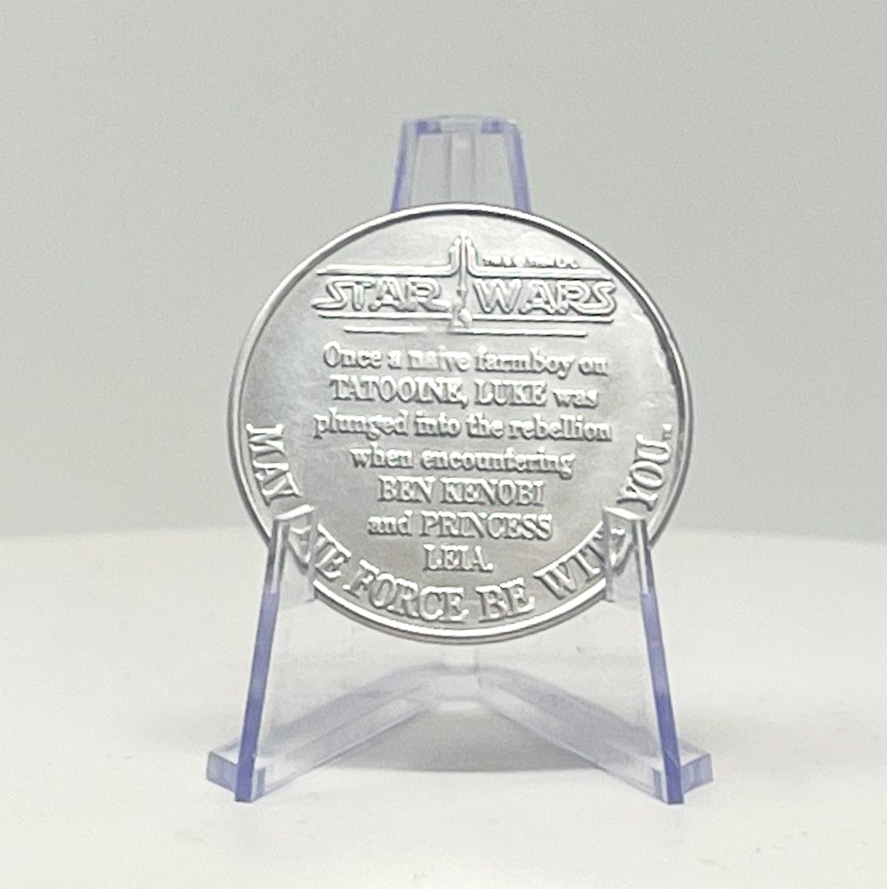 Vintage Kenner Star Wars Coin Luke Skywalker Original (Farmboy) POTF Coin