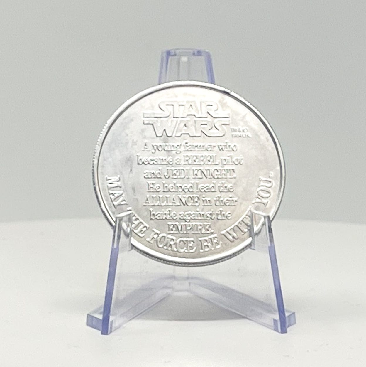 Vintage Kenner Star Wars Coin Luke Skywalker X-Wing Pilot POTF Coin