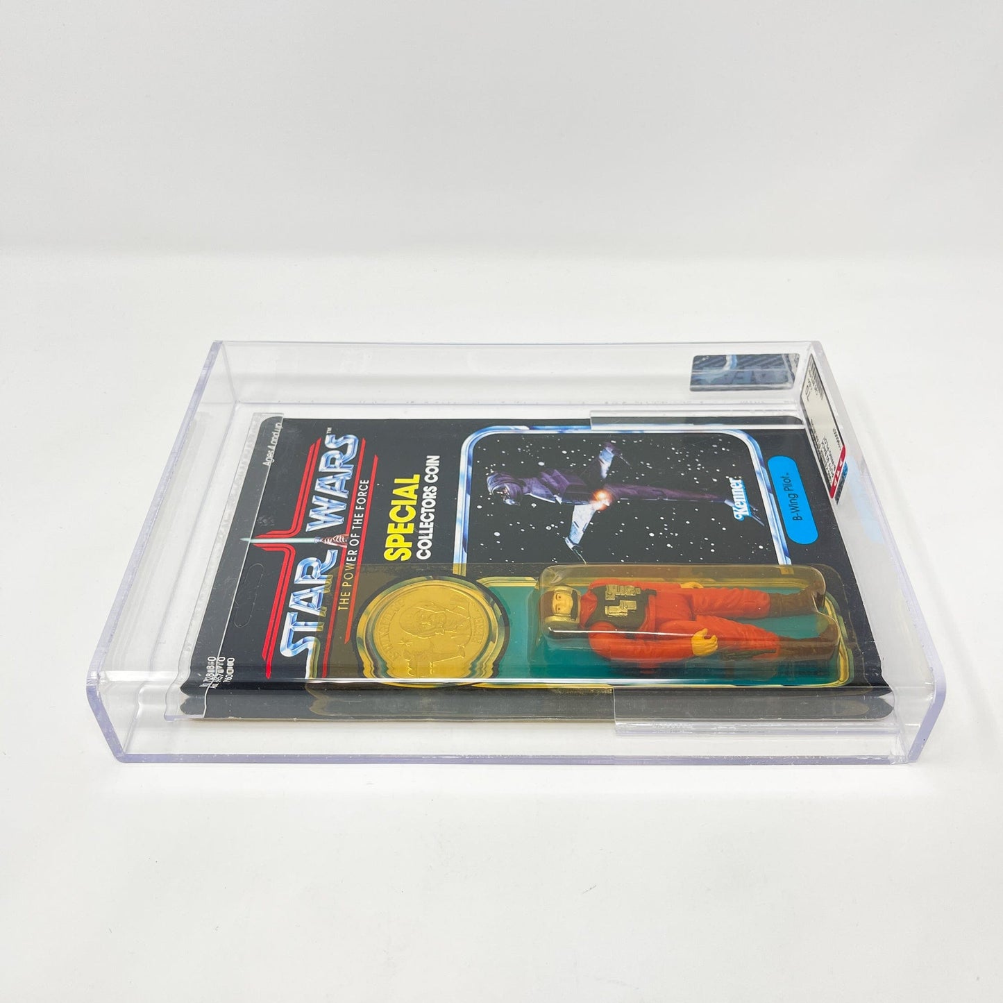 Vintage Kenner Star Wars MOC B-Wing Pilot POTF 92-back - AFA 70