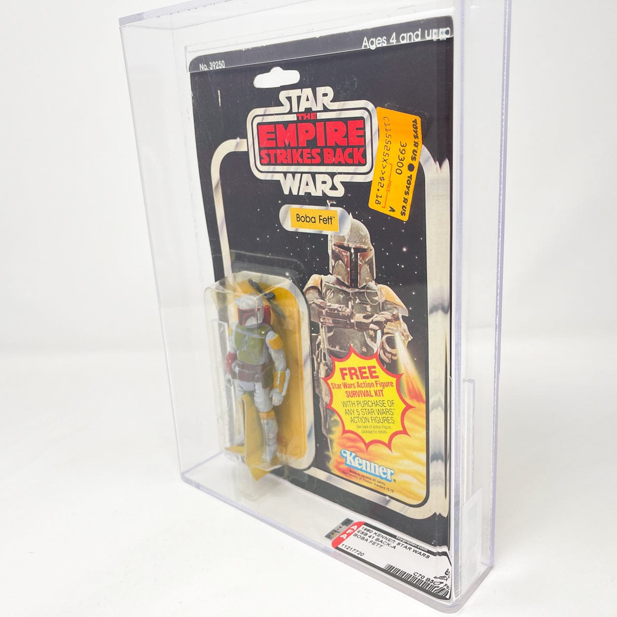 Vintage Kenner Star Wars MOC Boba Fett ESB 41A-back - AFA 60 Mint on Card