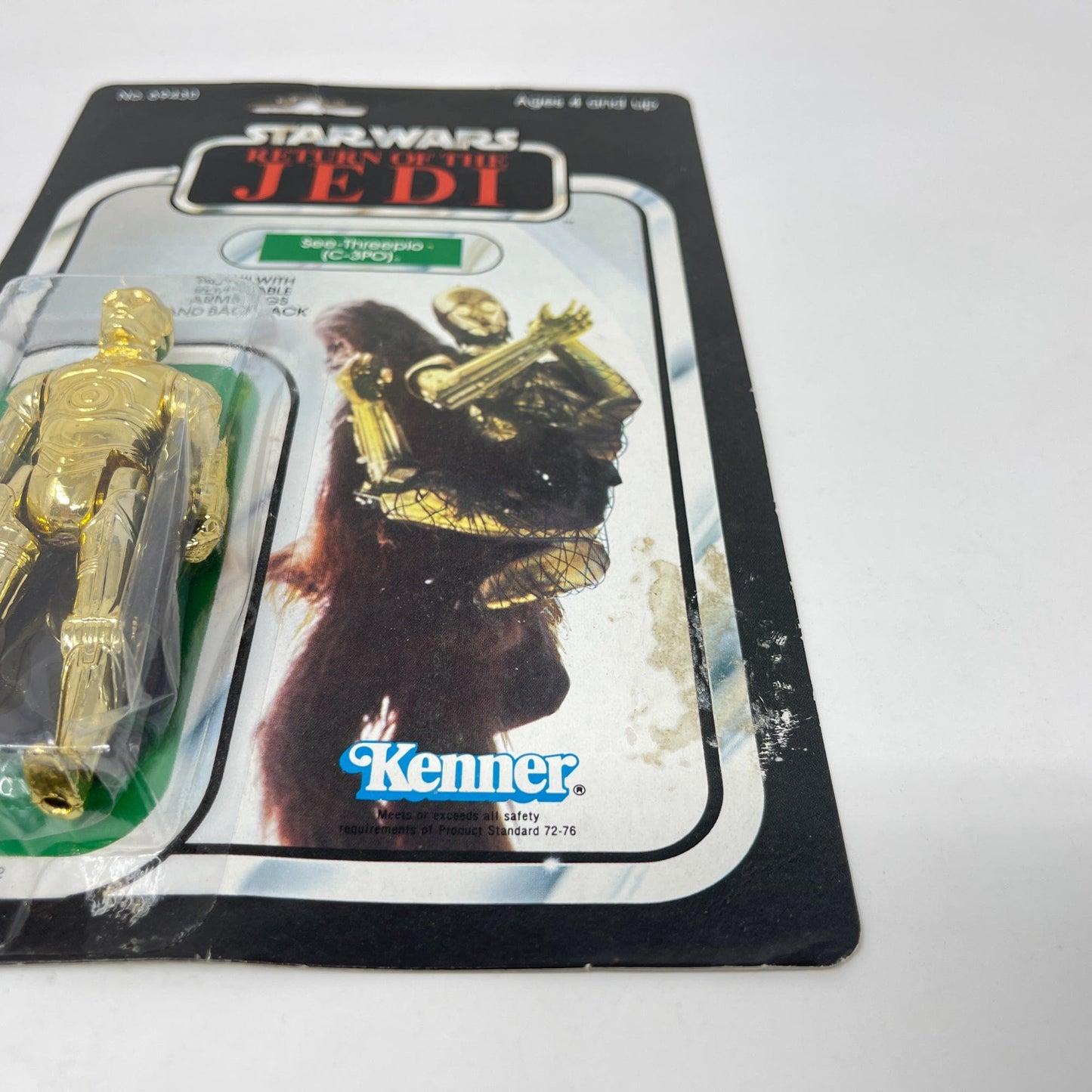 Vintage Kenner Star Wars MOC C-3PO Removable Limbs ROTJ 65A-back - Mint on Card