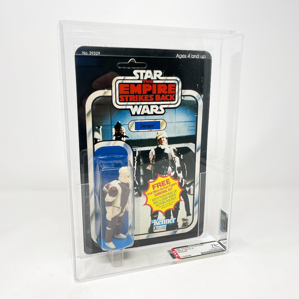 Vintage Kenner Star Wars MOC Dengar ESB 41A-back - AFA 75 Mint on Card