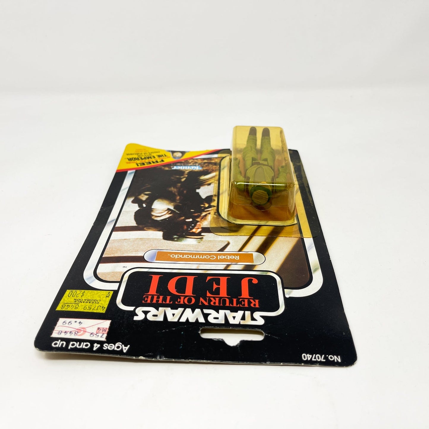 Vintage Kenner Star Wars MOC Rebel Commando ROTJ 65C-back - Mint on Card