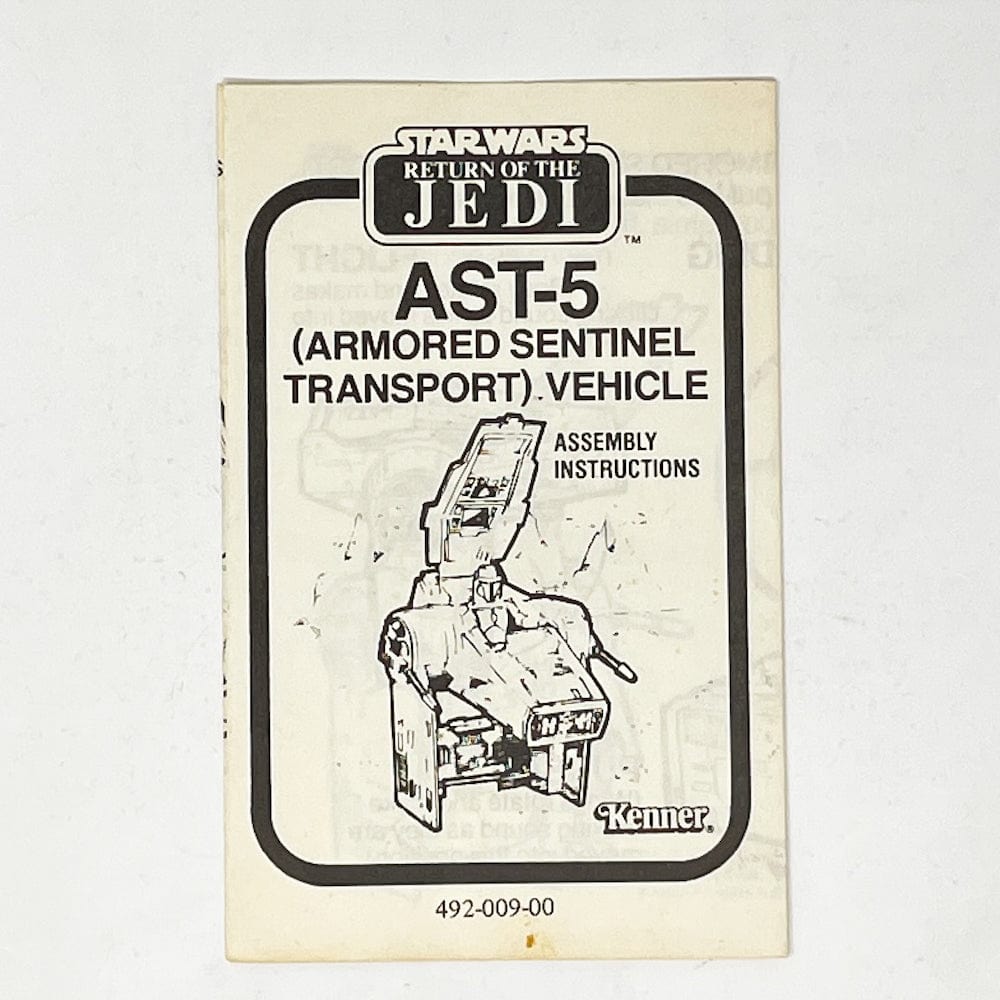 Vintage Kenner Star Wars Paper ROTJ AST-5 Mini-Rig Instructions