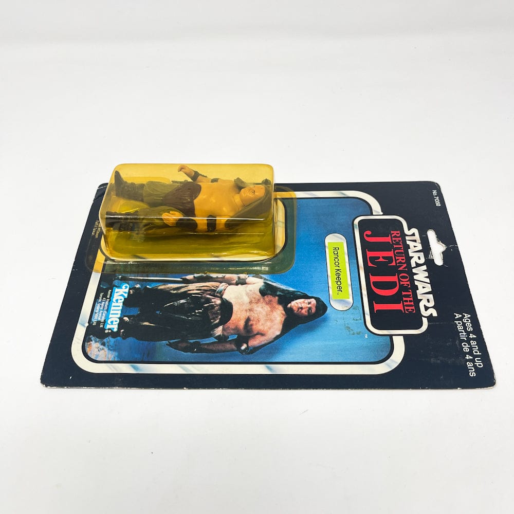 Vintage Kenner Star Wars Toy Rancor Keeper Canadian ROTJ 77A-back - Mint on Card