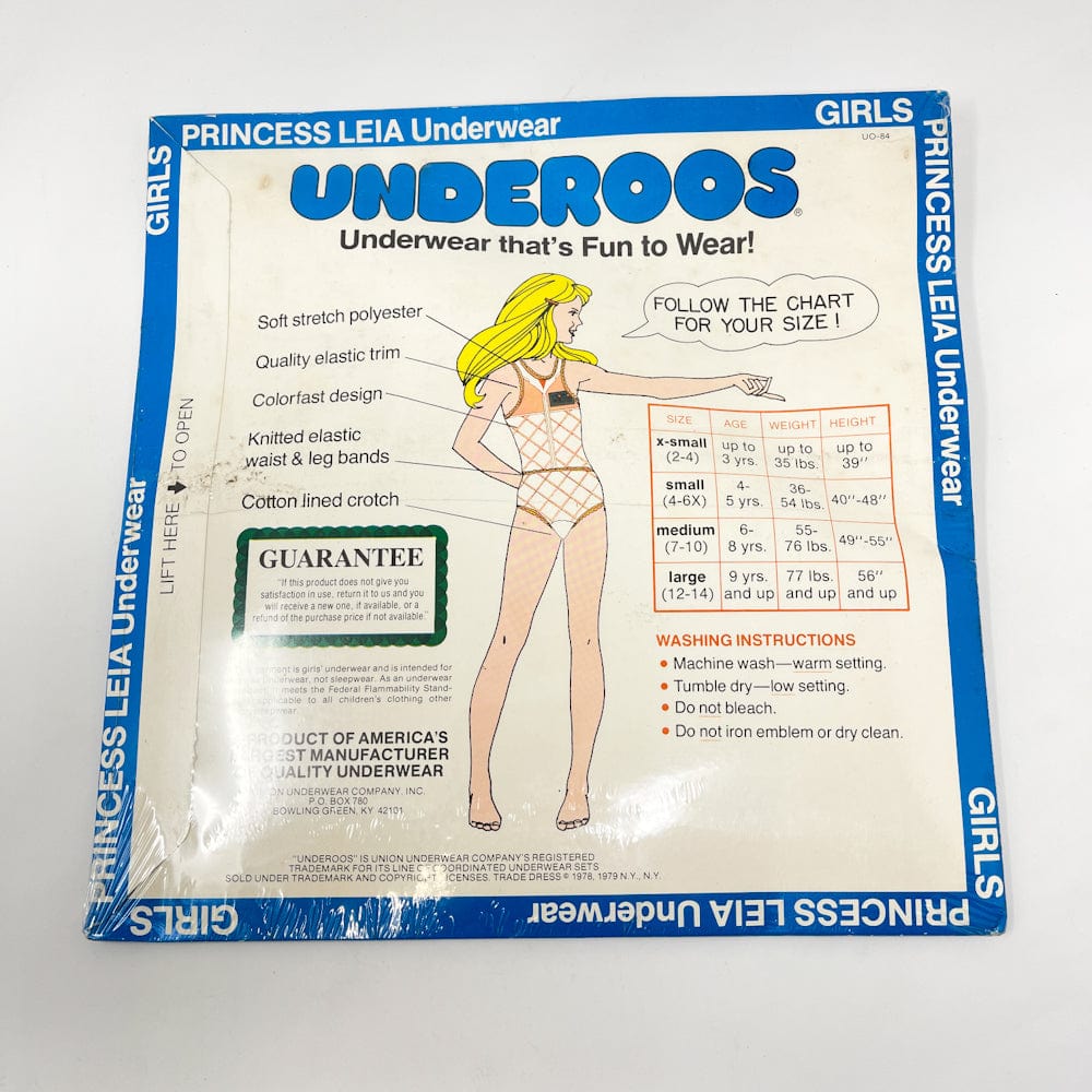 Leia Hoth ESB Underoos - Sealed (1979) Vintage Star Wars Underwear