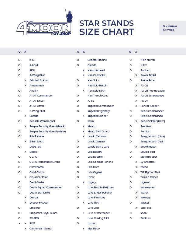 Vintage 4th Moon Toys Star Wars Supplies Vintage Star Stands - Star Wars Figure Stands