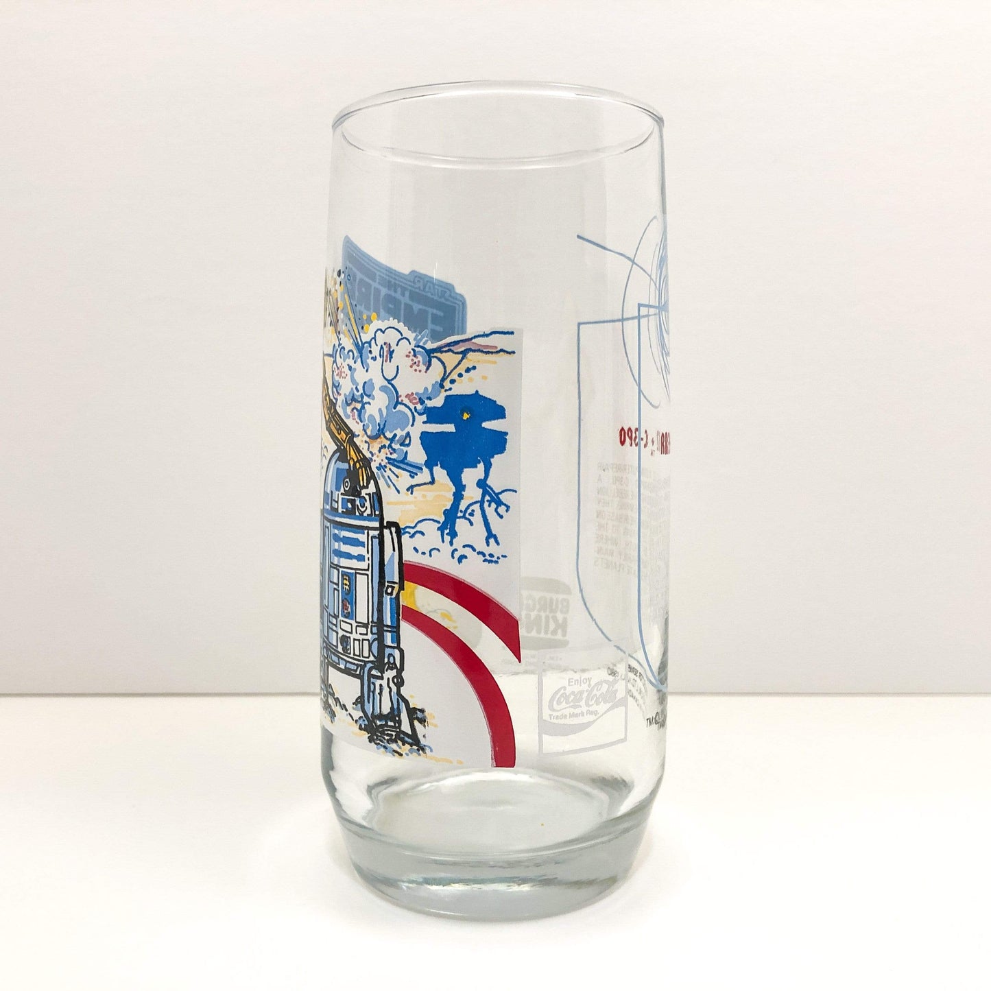Burger King Empire Strikes Back C-3PO and R2-D2 Glass