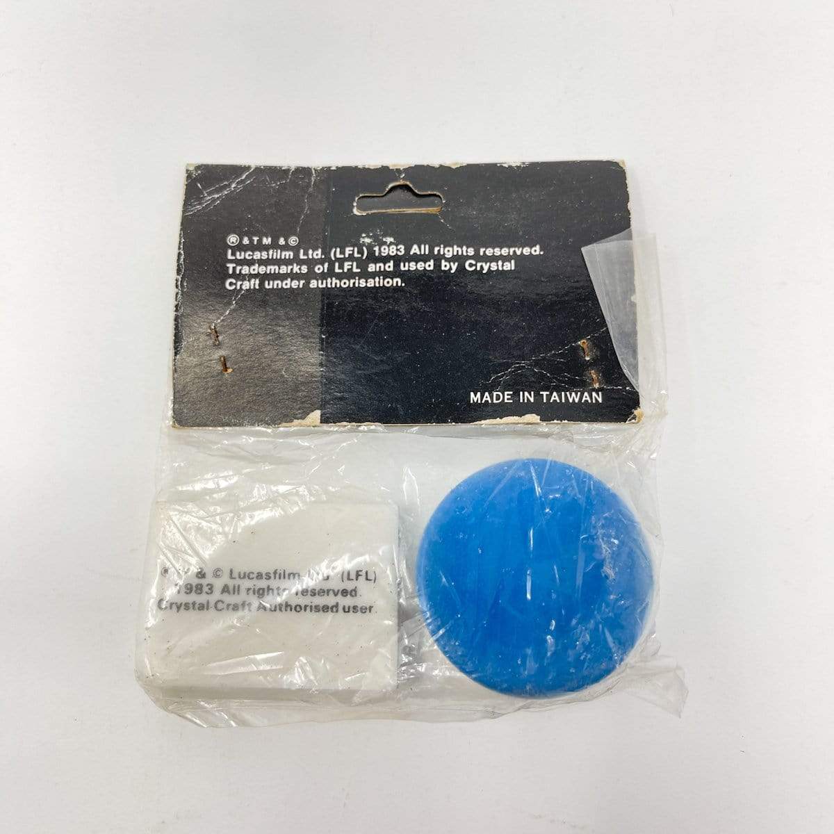 Vintage Crystal Craft Star Wars Non-Toy R2-D2 Pencil Sharpener & Jabba Eraser - Australian Package (1983)