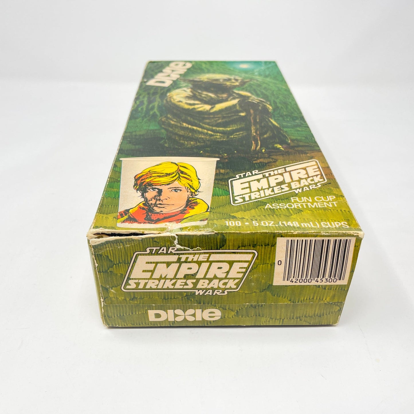Vintage Dixie Cups Star Wars Non-Toy Dixie Cups Box - ESB Yoda (1980)